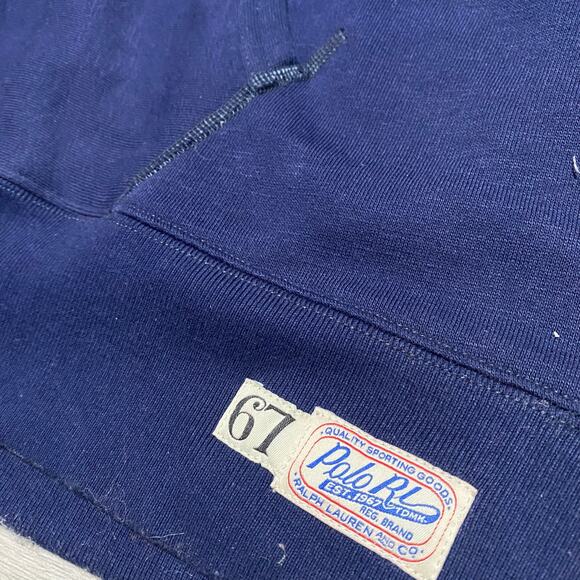 Polo by Ralph Lauren Navy Blue Hoodie with Red Lettering - Picture 4 of 7